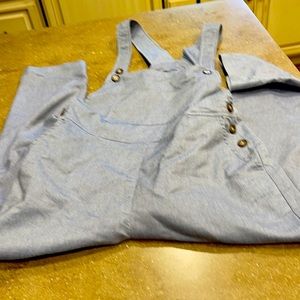 Lightweight denim overalls